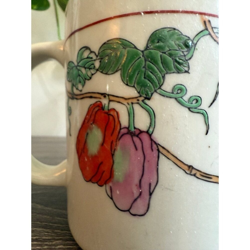 Guangzhou arts & crafts China peppers mug - Picture 2 of 7